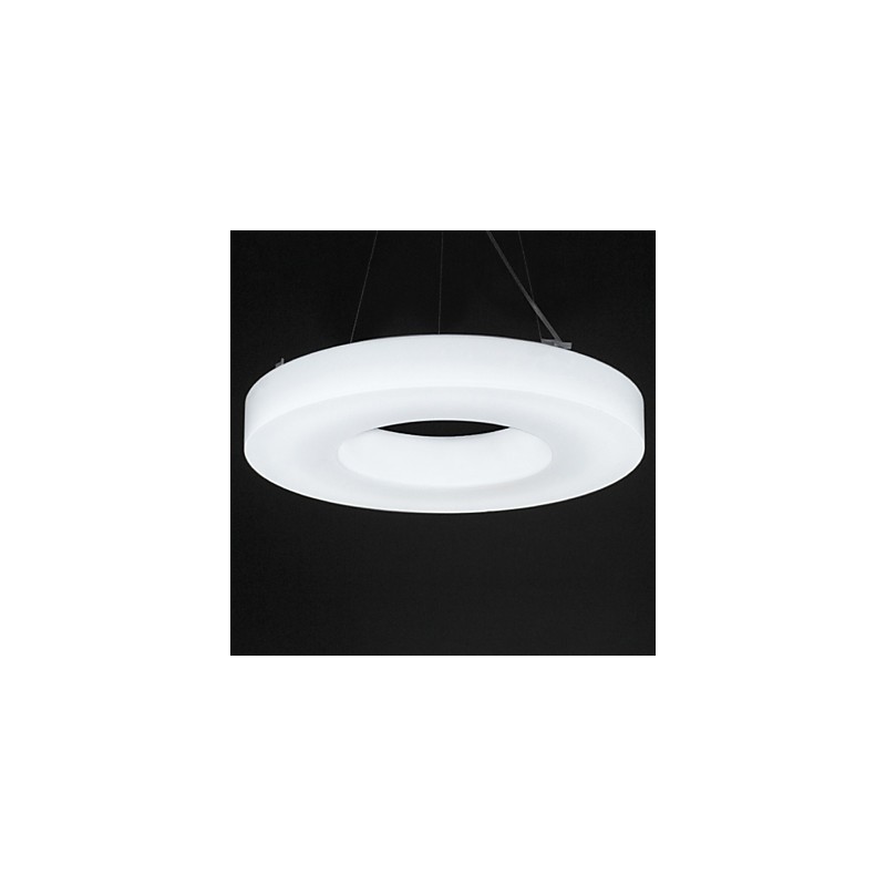 Projeto de iluminação de lustre de acrílico com economia de energia superior, luz pendente redonda moderna