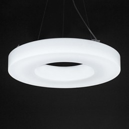 Projeto de iluminação de lustre de acrílico com economia de energia superior, luz pendente redonda moderna