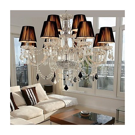 Lustre de Cristal Elegante com 12 Luzes Lustre de Cristal Elegante com 12 Luzes