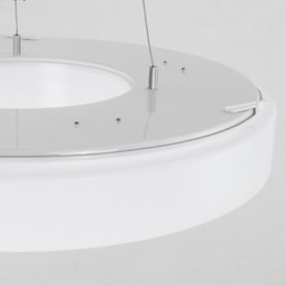 Projeto de iluminação de lustre de acrílico com economia de energia superior, luz pendente redonda moderna