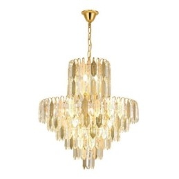 Luminária pendente de cristal moderna Luminária de teto contemporânea