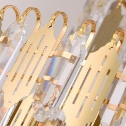 Luminária pendente de cristal moderna Luminária de teto contemporânea