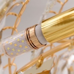 Luminária pendente europeia de cristal para escada, hall de entrada