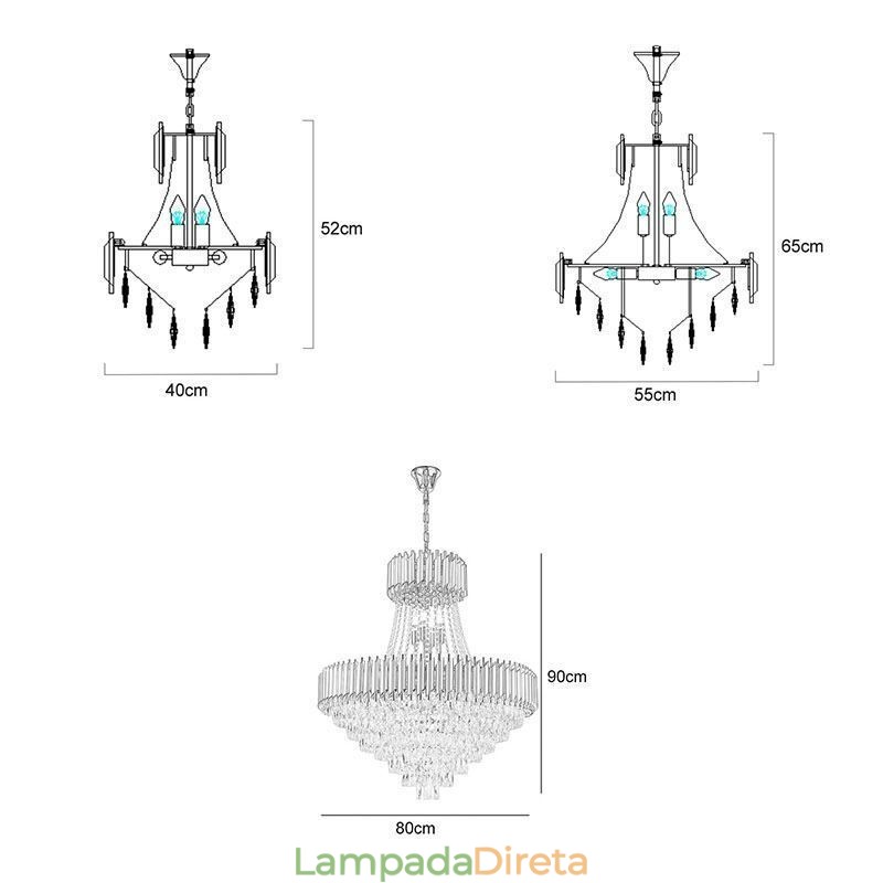 Luminária pendente de cristal moderna, luminária de teto redonda, luzes suspensas