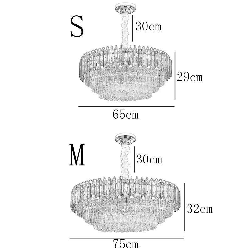 Luminária pendente de cristal, iluminação de teto de luxo, 12 16 luzes