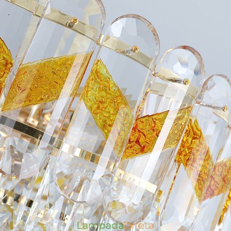 Luminária pendente de luxo em cristal para teto 9 12 16 luzes