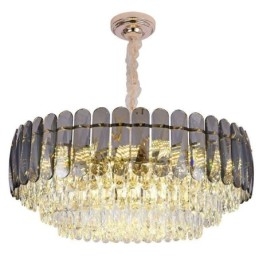 Luminária de teto pendente de cristal