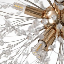 Lustre de fogos de artifício 8 luzes pendente dente de leão