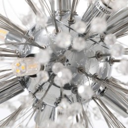 Lustre de fogos de artifício 8 luzes pendente dente de leão