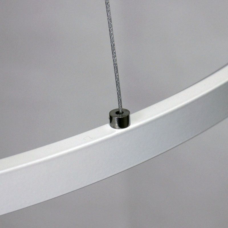 Pendente de acrílico em forma de círculo