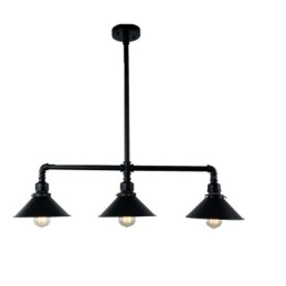 3 Luz Retro Industrial Vintage Water Pipe Pendant Light Chandelier Country Estilo Rústico
