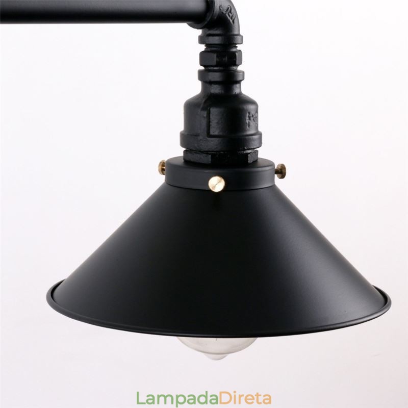 3 Luz Retro Industrial Vintage Water Pipe Pendant Light Chandelier Country Estilo Rústico