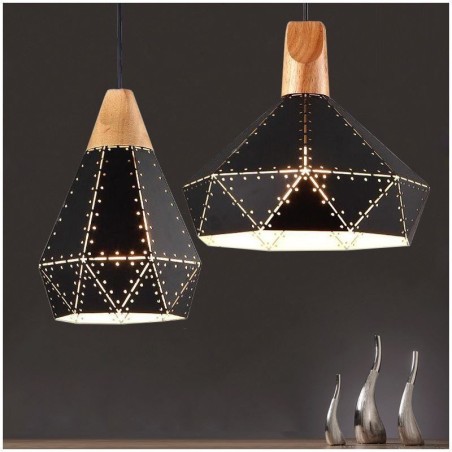 Abajur oco de luz suspensa vintage retrô industrial Abajur oco de luz suspensa vintage retrô industrial