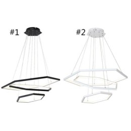 Luminária pendente hexagonal moderna