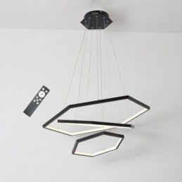 Luminária pendente hexagonal moderna