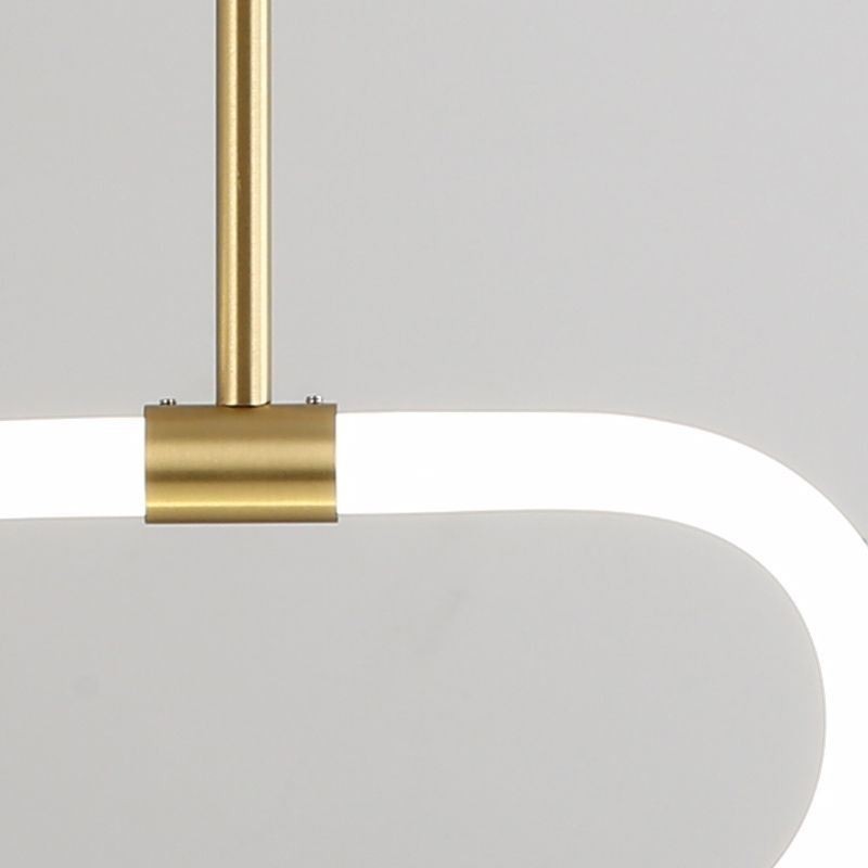 Luminária de teto moderna com ajuste de intensidade de luz acrílica l
