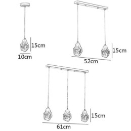 Mini Simples Bola De Cristal Luz Pendurada Luz De Teto
