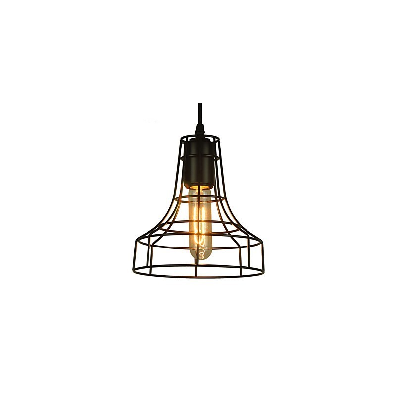 Lustre vintage estilo europeu para luz pendente preta