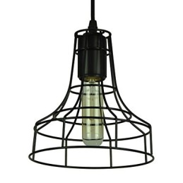 Lustre vintage estilo europeu para luz pendente preta