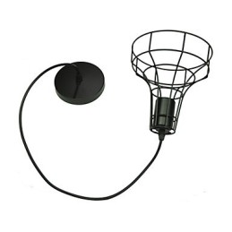 Lustre vintage estilo europeu para luz pendente preta