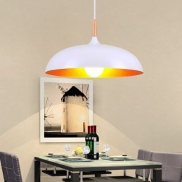 Luminária pendente moderna minimalista decorativa preta e branca