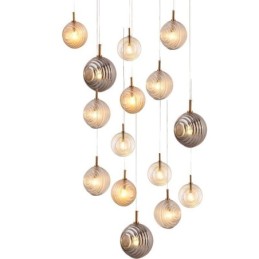 Luminária pendente de vidro criativa decorativa globo de vidro loft