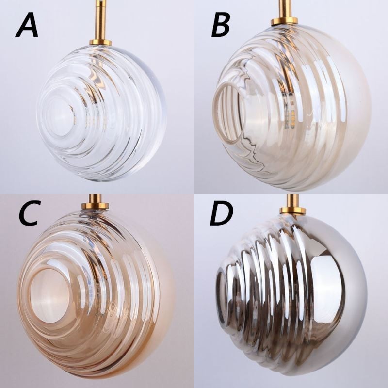 Luminária pendente de vidro criativa decorativa globo de vidro loft
