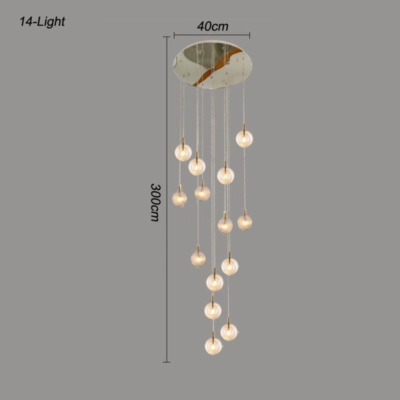 Luminária pendente de vidro criativa decorativa globo de vidro loft