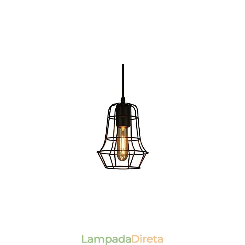 Lustre vintage estilo europeu elegante para luz pendente preta