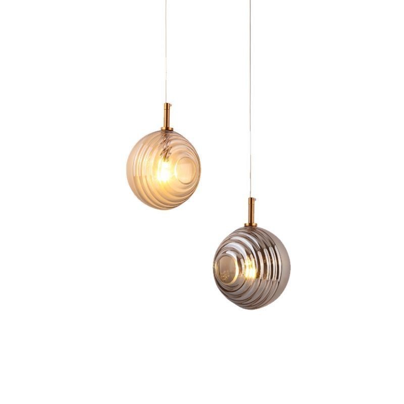 Luminária pendente de vidro criativa decorativa globo de vidro loft