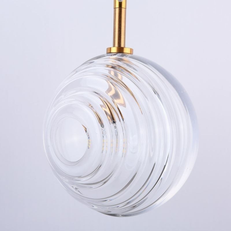 Luminária pendente de vidro criativa decorativa globo de vidro loft