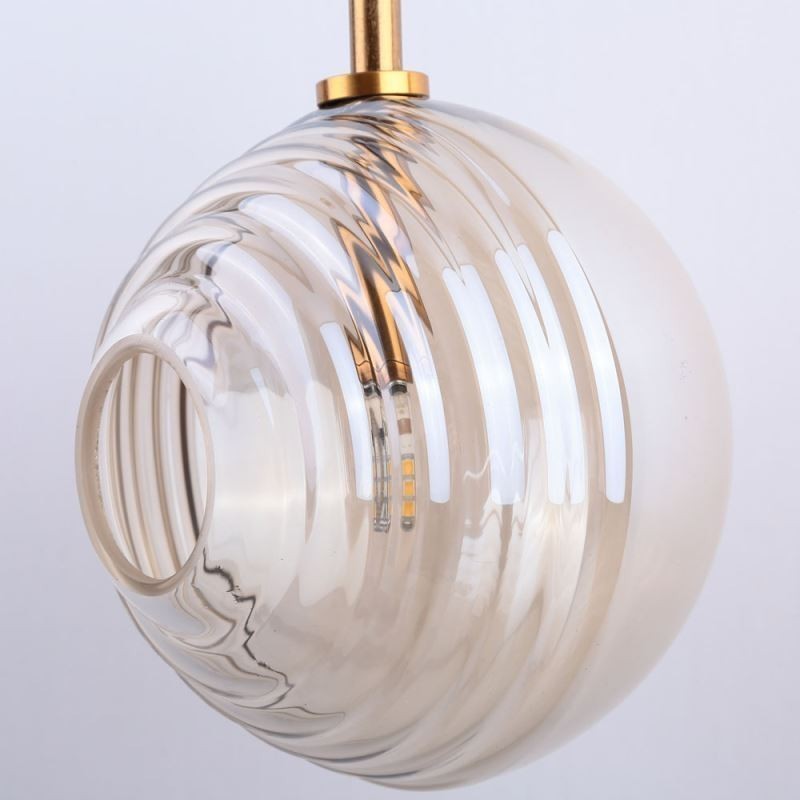 Luminária pendente de vidro criativa decorativa globo de vidro loft