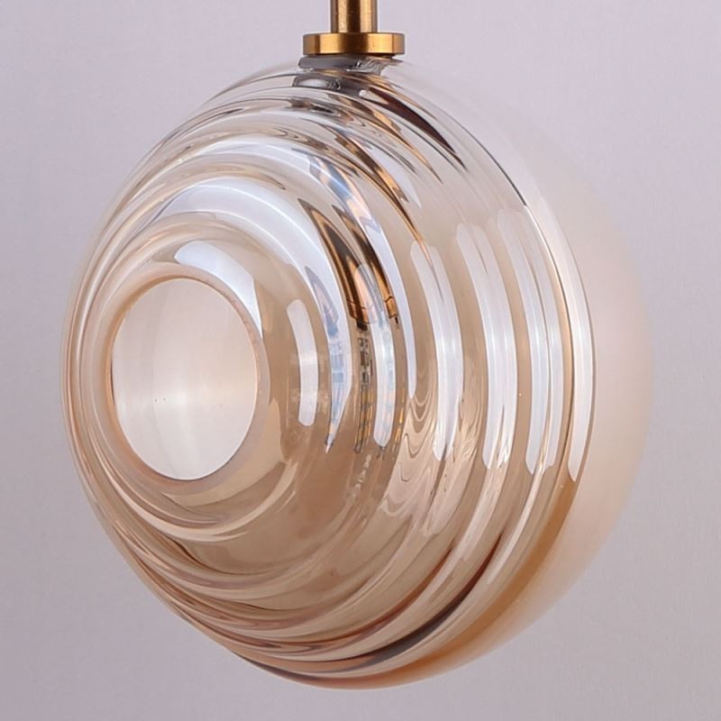 Luminária pendente de vidro criativa decorativa globo de vidro loft