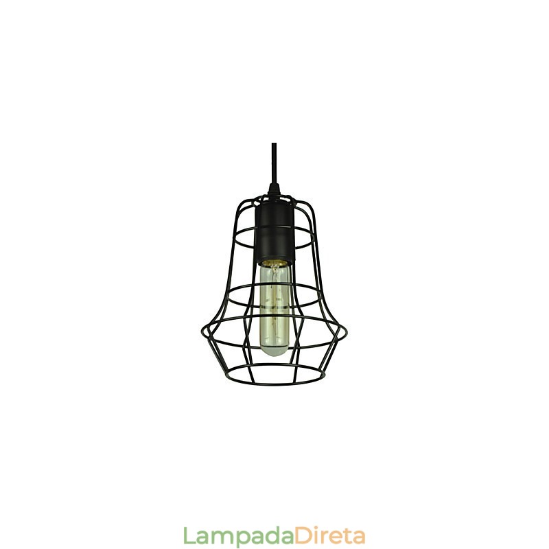 Lustre vintage estilo europeu elegante para luz pendente preta