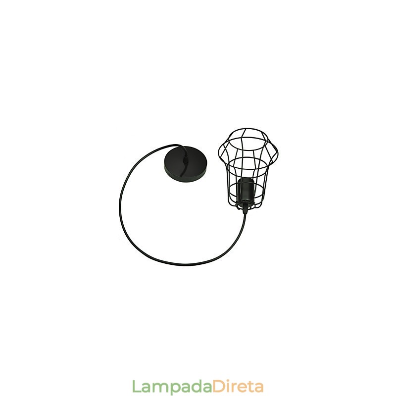 Lustre vintage estilo europeu elegante para luz pendente preta