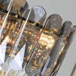 Luminária de teto pendente de cristal