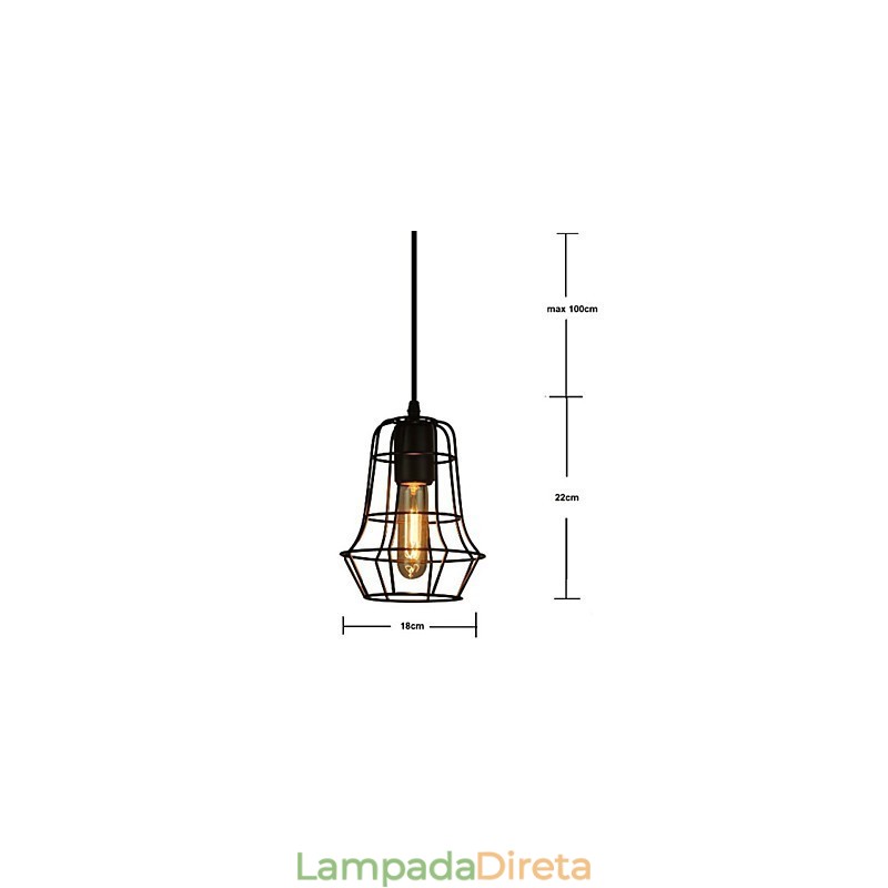 Lustre vintage estilo europeu elegante para luz pendente preta