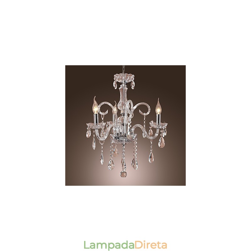 Lustre de Cristal Rústico Lodge Outros Cristal