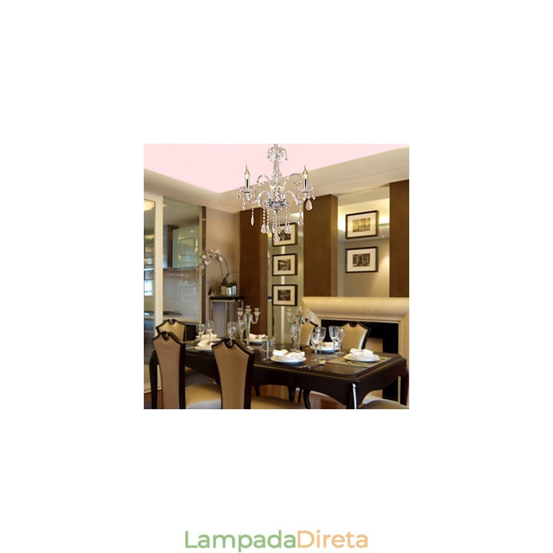 Lustre de Cristal Rústico Lodge Outros Cristal