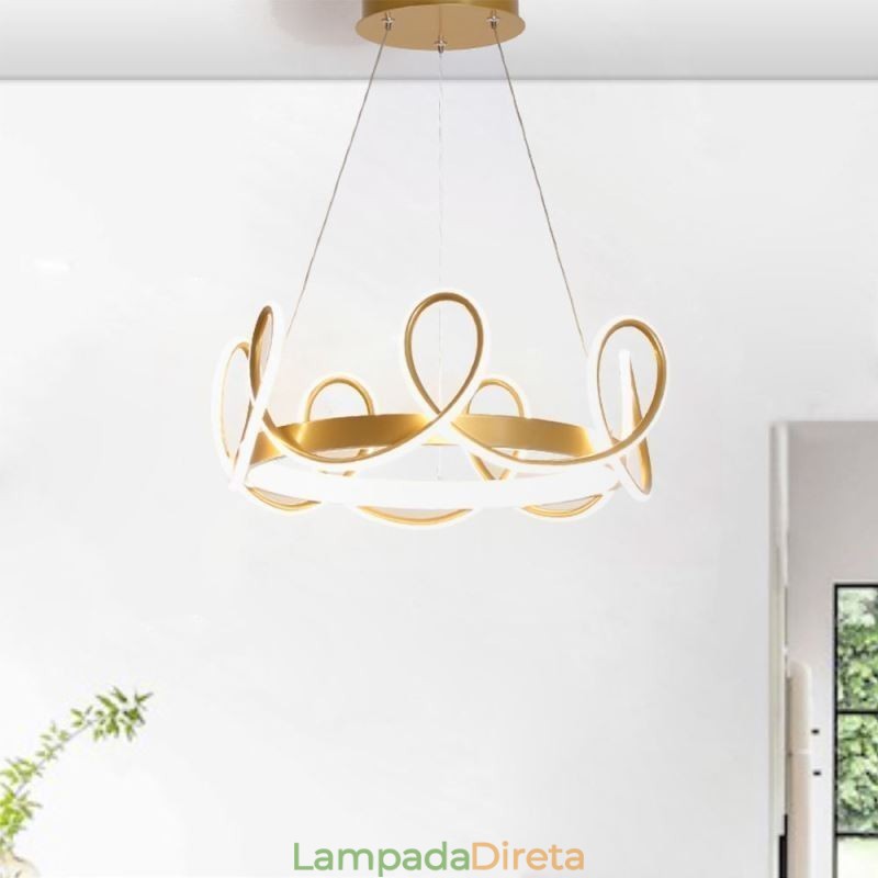 Moderno Pendente Luz Coroa Luz Pingente Alumínio 1 Luz