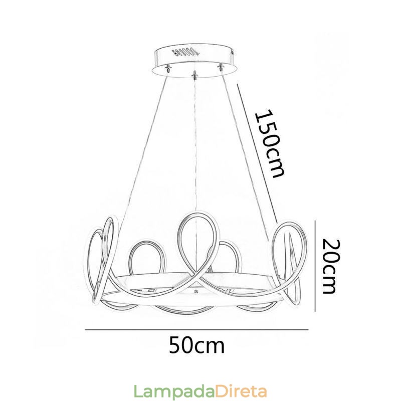 Moderno Pendente Luz Coroa Luz Pingente Alumínio 1 Luz