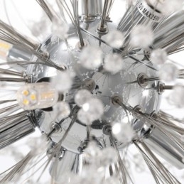Lustre de fogos de artifício 8 luzes pendente dente de leão