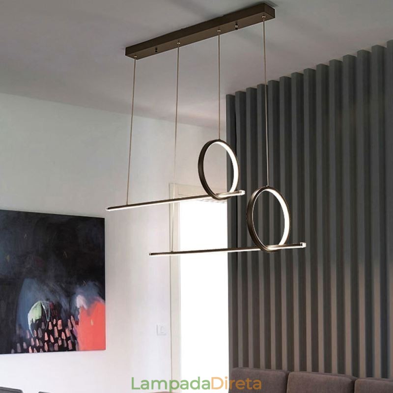 Luminária pendente minimalista decorativa