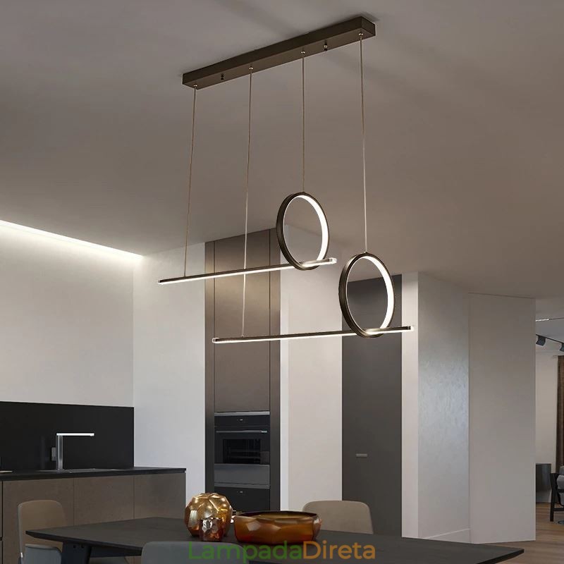 Luminária pendente minimalista decorativa