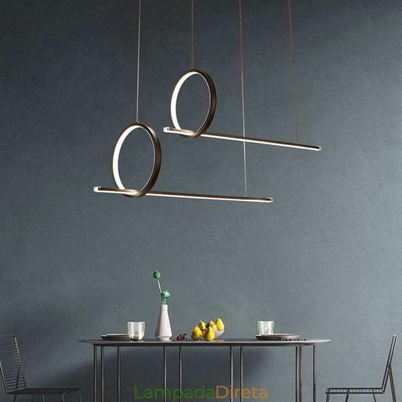 Luminária pendente minimalista decorativa