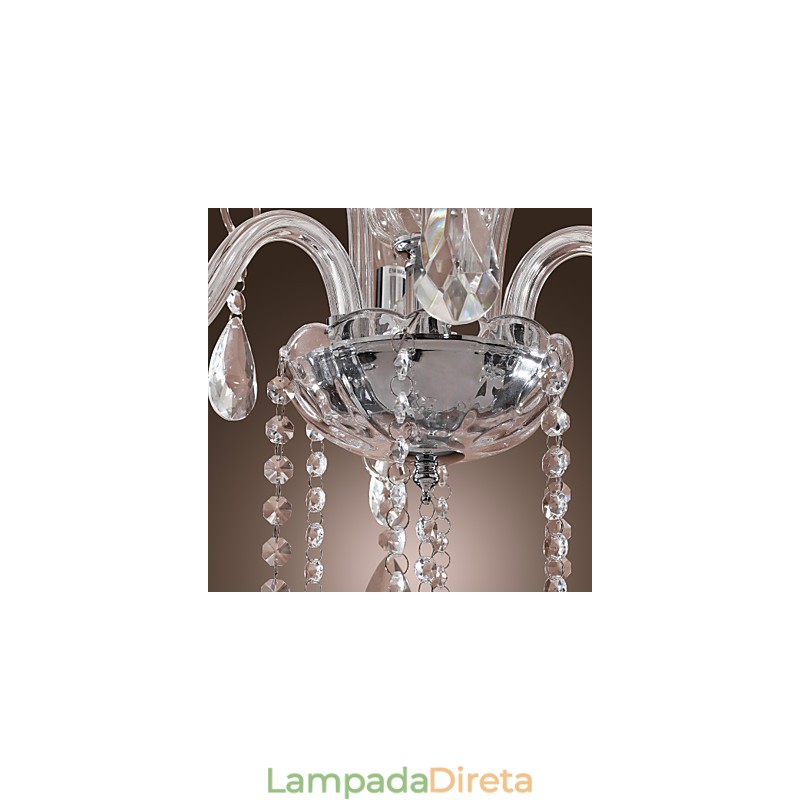 Lustre de Cristal Rústico Lodge Outros Cristal