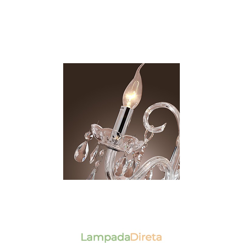 Lustre de Cristal Rústico Lodge Outros Cristal