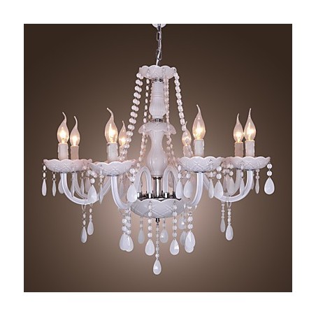 Lustre de cristal galvanizado rústico Lodge Crystal Lustre de cristal galvanizado rústico Lodge Crystal