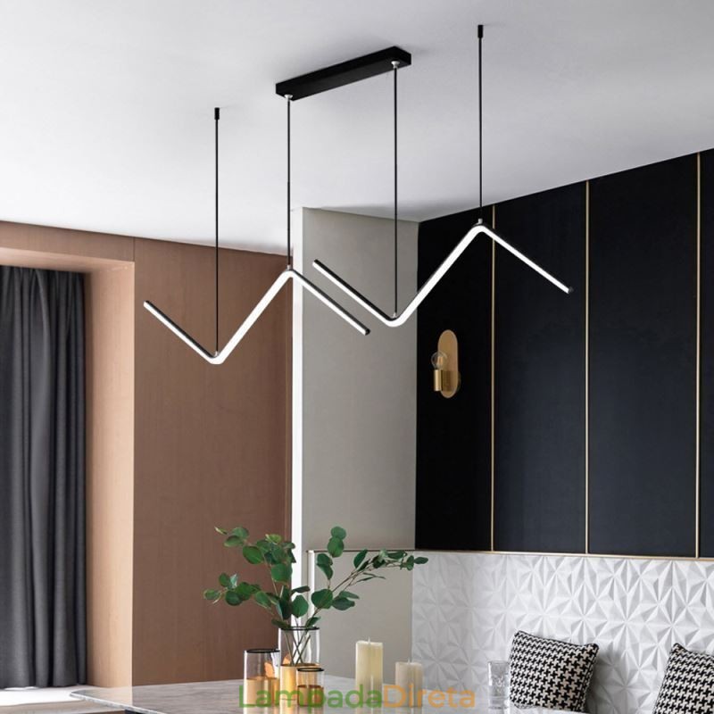 Luminária pendente minimalista decorativa