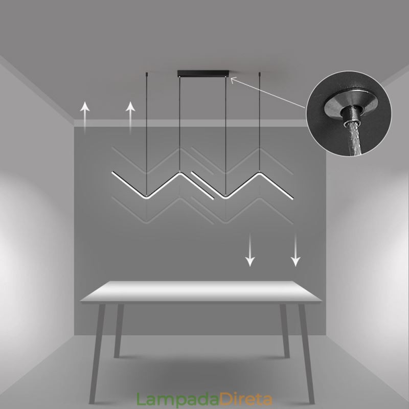 Luminária pendente minimalista decorativa